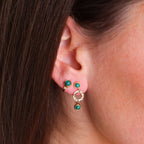 Boucles d'oreilles Harmonie (Acier doré)
