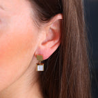 Boucles d'oreilles Holly (Acier doré)