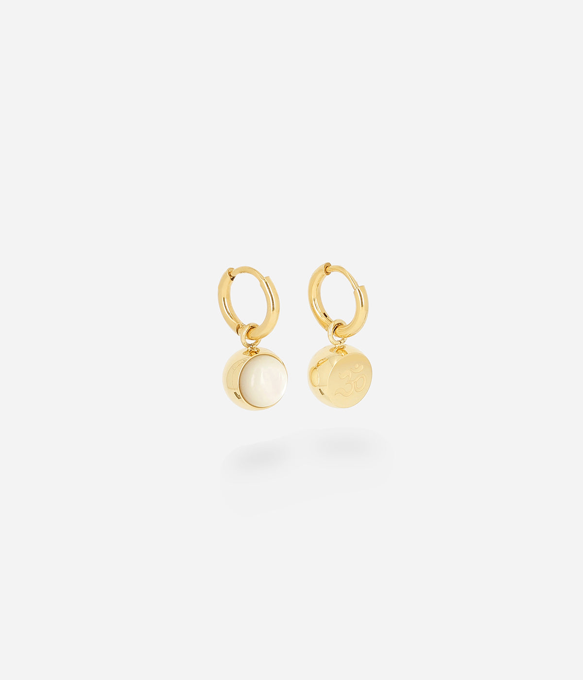 Boucles d'oreilles Finni (Acier doré)