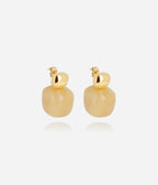 Boucles d'oreilles Oedipe (Acier doré)