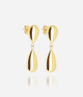 Boucles d'oreilles Gota (Acier doré)