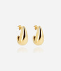 Boucles d'oreilles Agua (Acier doré)