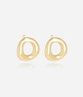 Boucles d'oreilles Cesira (Acier doré)