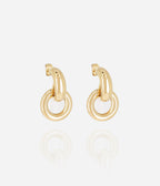 Boucles d'oreilles Dina (Acier doré)