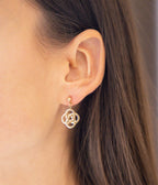 Boucles d'oreilles Infini (Acier doré)