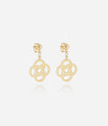Boucles d'oreilles Infini (Acier doré)