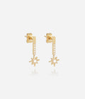 Boucles d'oreilles Dispara (Acier doré)