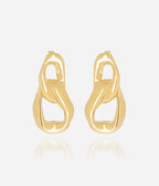 Boucles d'oreilles Emon (Acier doré)