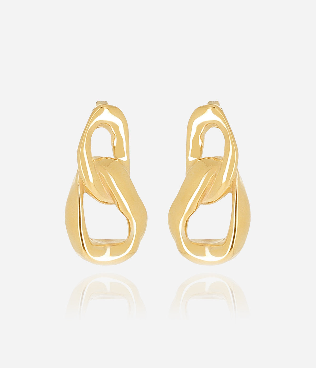 Boucles d'oreilles Emon (Acier doré)