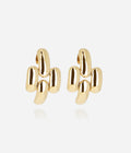 Boucles d'oreilles Runica (Acier doré)