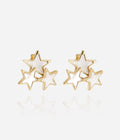 Boucles d'oreilles Cyrielle (Acier doré)