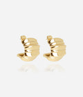 Boucles d'oreilles Eikon (Acier doré)