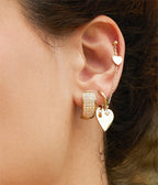 Boucles d'oreilles Luméa (Acier doré)