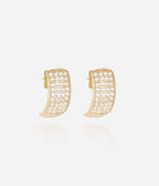 Boucles d'oreilles Luméa (Acier doré)