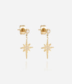 Boucles d'oreilles Dresden (Acier doré)