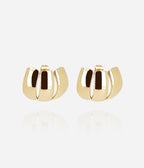 Boucles d'oreilles Aramaki (Acier doré)