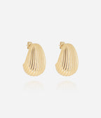 Boucles d'oreilles Isée (Acier doré)