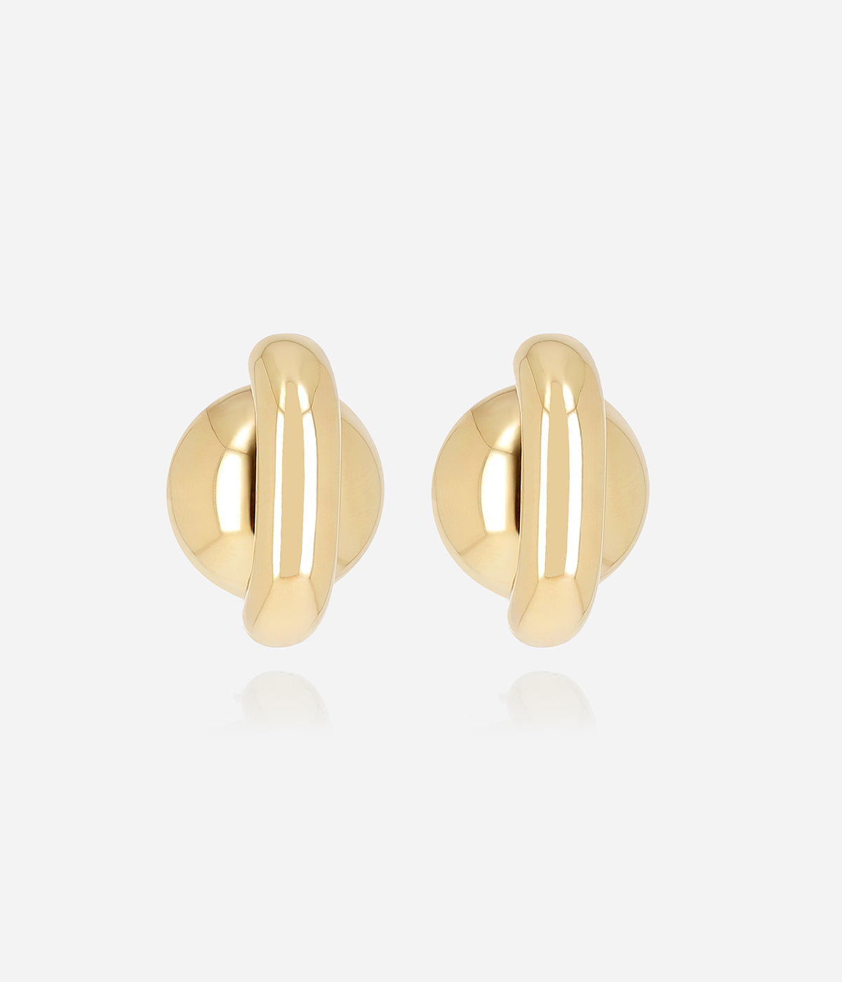Boucles d'oreilles Frost (Acier doré)
