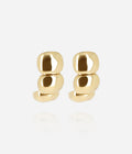 Boucles d'oreilles Caterpilar (Acier doré)