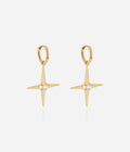Boucles d'oreilles Isidore (Acier doré)