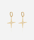 Boucles d'oreilles Isidore (Acier doré)