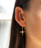 Boucles d'oreilles Isidore (Acier doré)