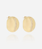 Boucles d'oreilles Cyane (Acier doré)