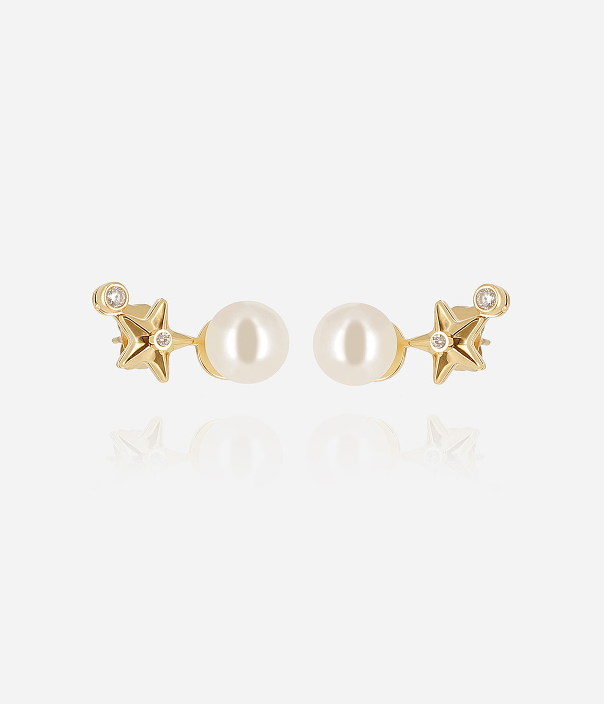 Boucles d'oreilles Topo (Acier doré)
