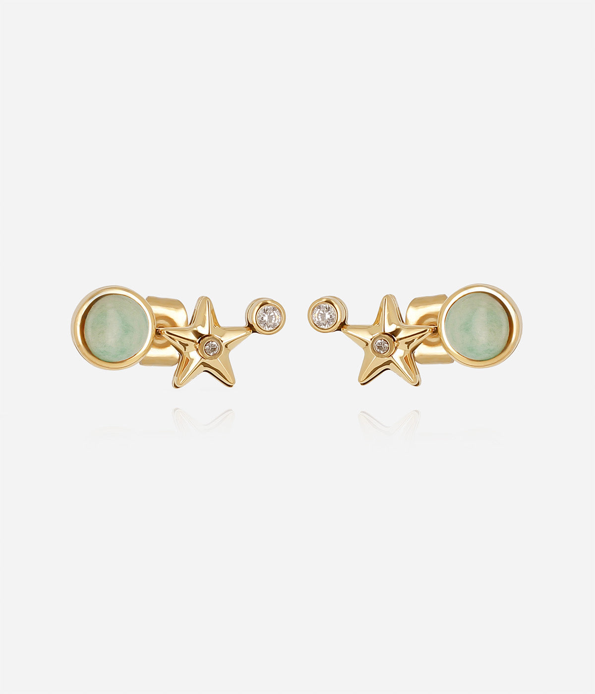 Boucles d'oreilles Enigma (Acier doré)