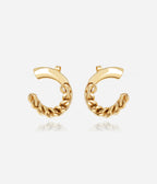 Boucles d'oreilles Carbonio (Acier doré)