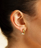 Boucles d'oreilles Riola (Acier doré)