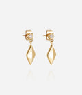 Boucles d'oreilles Paterno (Acier doré)