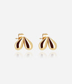 Boucles d'oreilles Messine (Acier doré)