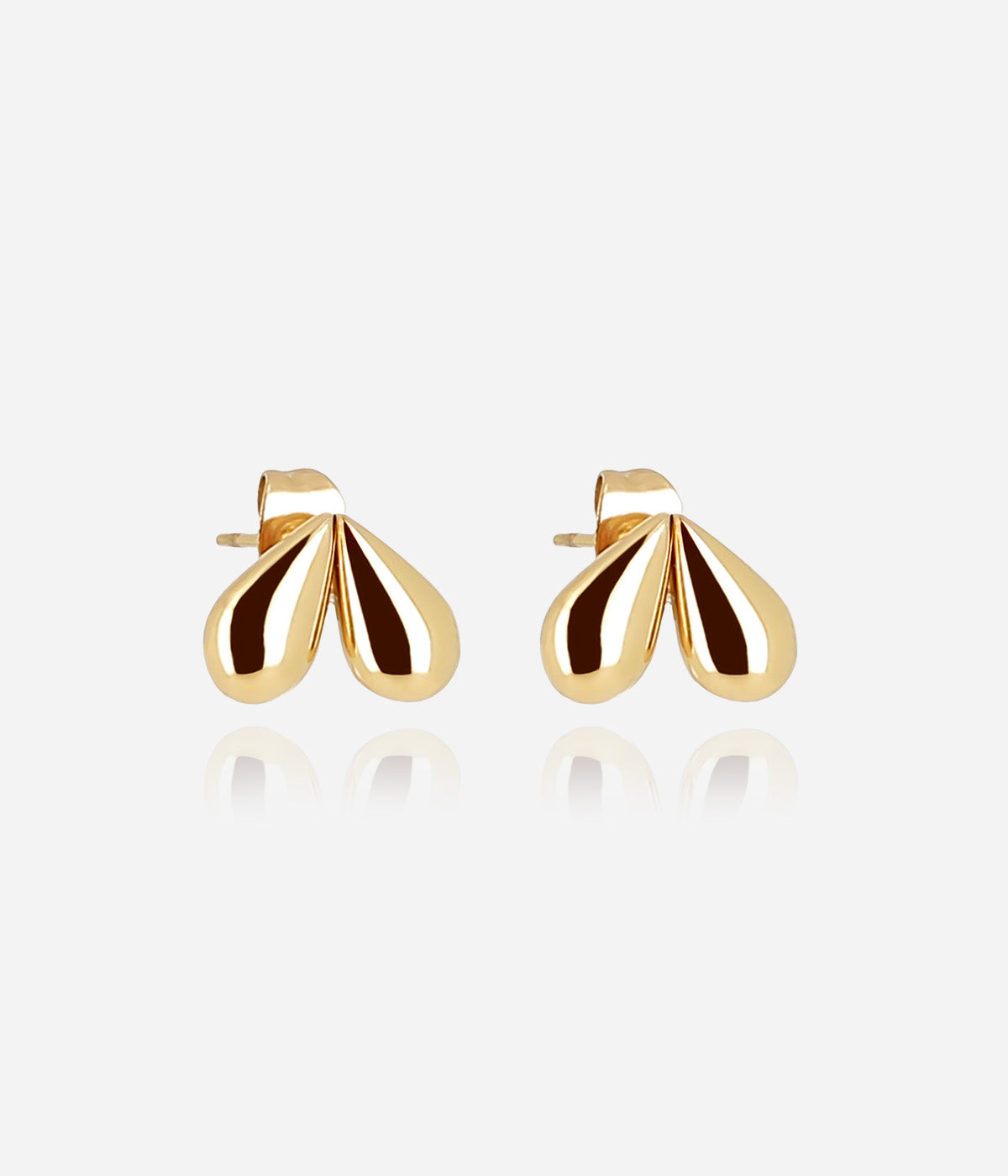 Boucles d'oreilles Messine (Acier doré)