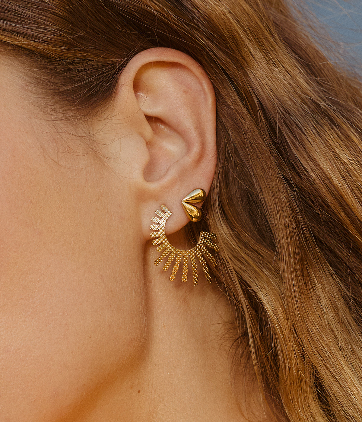Boucles d'oreilles Messine (Acier)