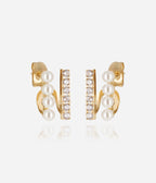 Boucles d'oreilles Gregorio (Acier doré)