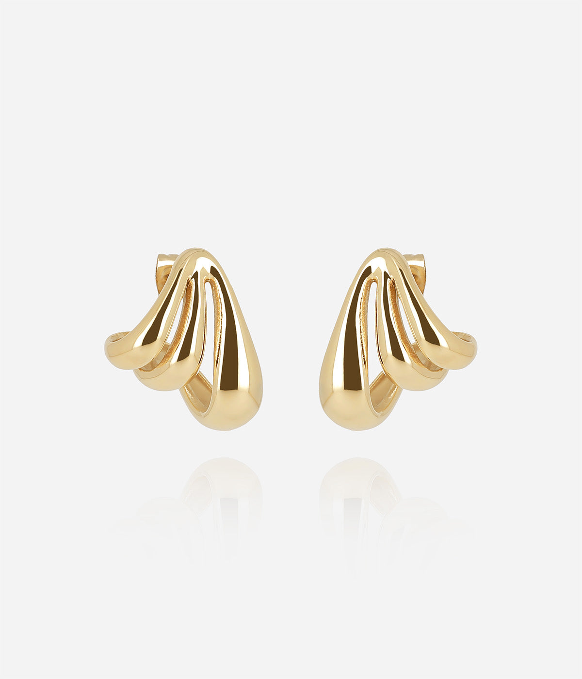Boucles d'oreilles Biasi (Acier doré)