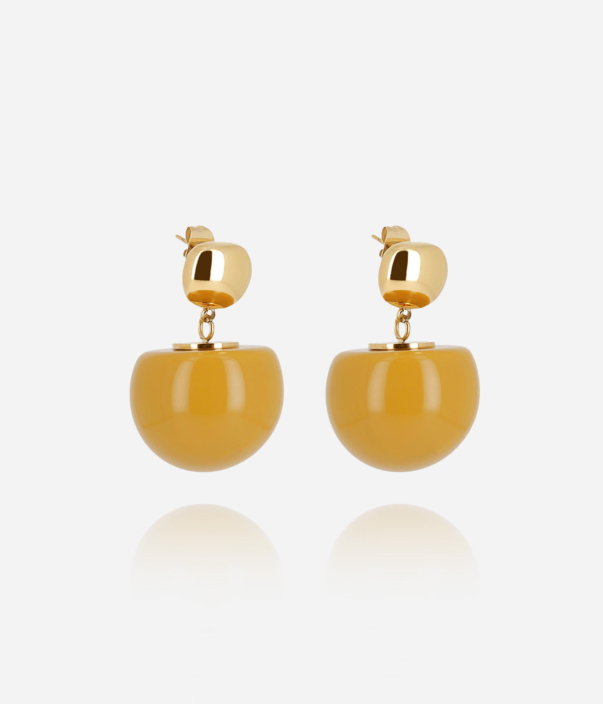 Boucles d'oreilles Rosazia (Acier doré)