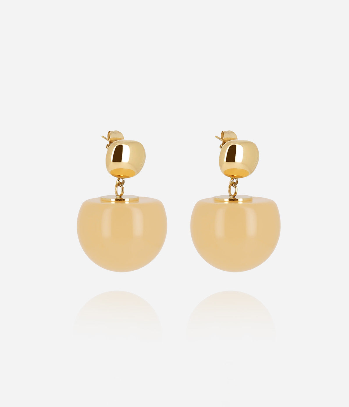 Boucles d'oreilles Rosazia (Acier doré)