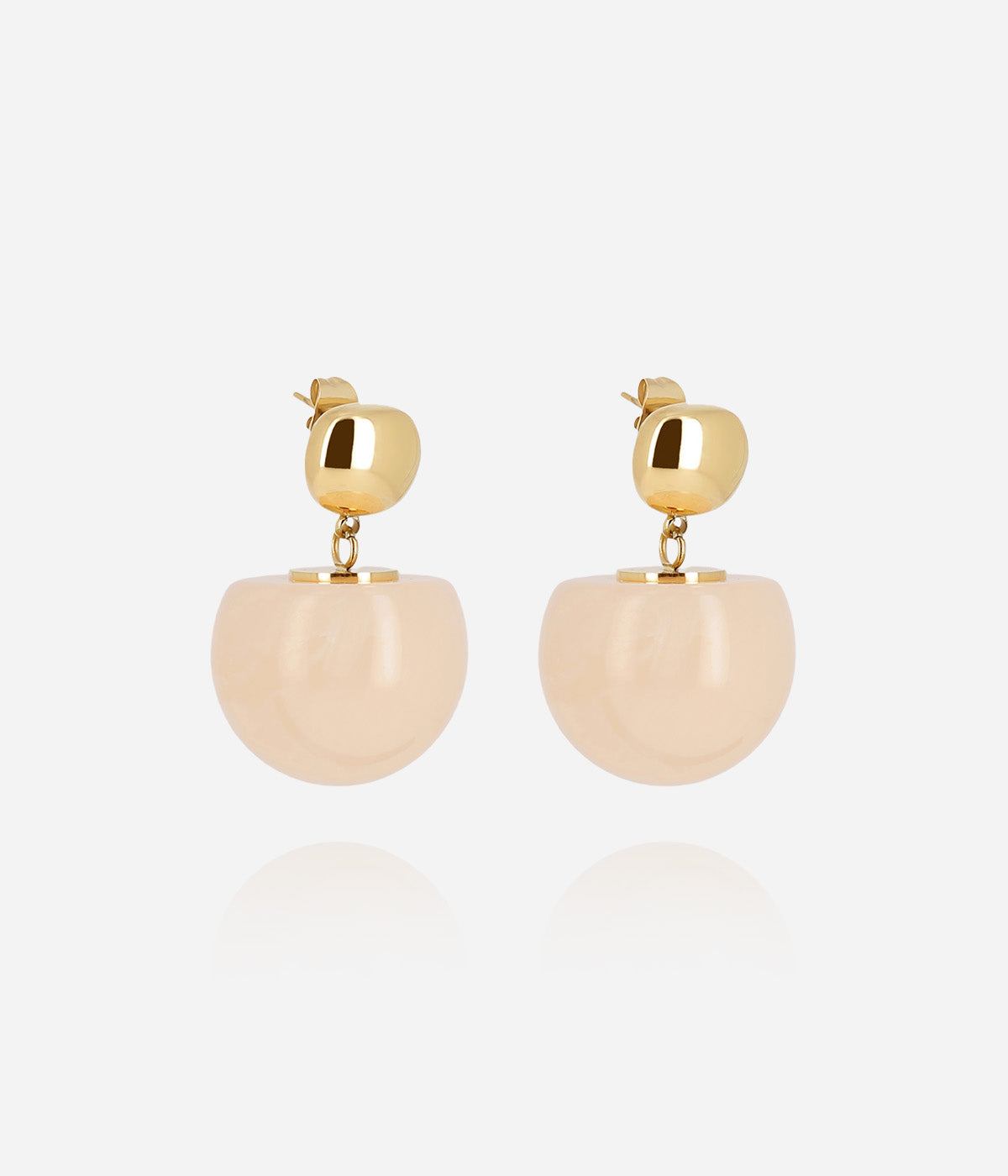 Boucles d'oreilles Rosazia (Acier doré)