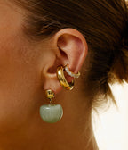 Boucles d'oreilles Rosazia (Acier doré)
