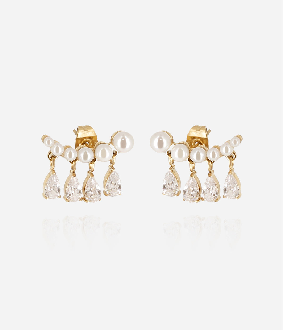 Boucles d'oreilles Orbai (Acier doré)
