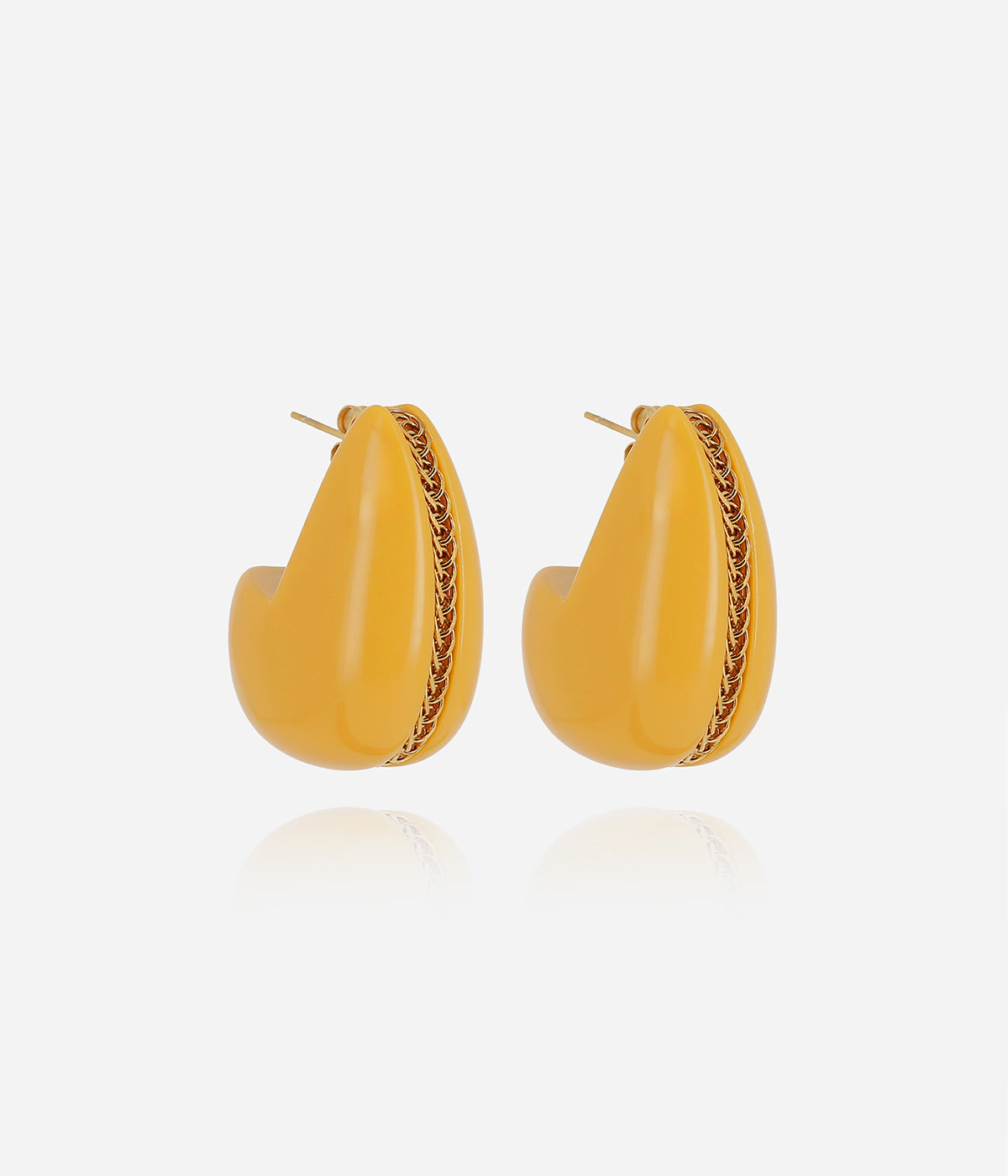 Boucles d'oreilles Dallol (Acier doré)