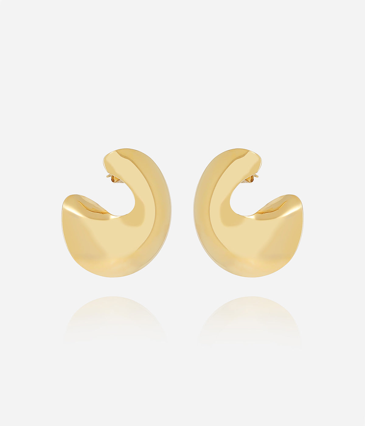 Boucles d'oreilles Angkor (Acier doré)