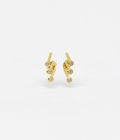 Boucles d'oreilles Arsène (Acier doré)