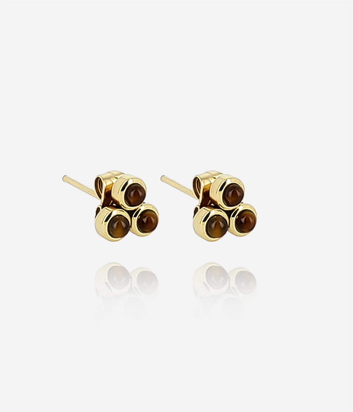 Boucles d'oreilles puces Tiradente (Acier doré)