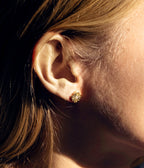 Boucles d'oreilles Pâquerette (Acier)
