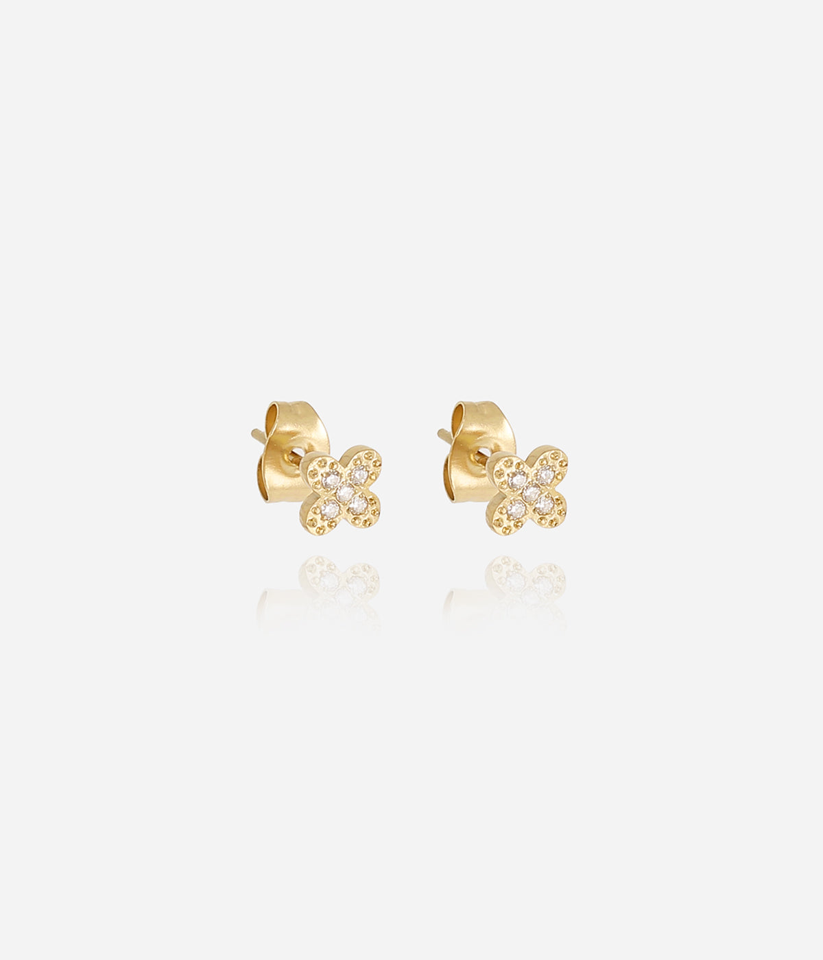 Boucles d'oreilles Amaé (Acier doré)