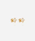 Boucles d'oreilles Circée (Acier doré)