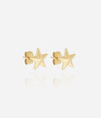 Boucles d'oreilles Delta (Acier doré)